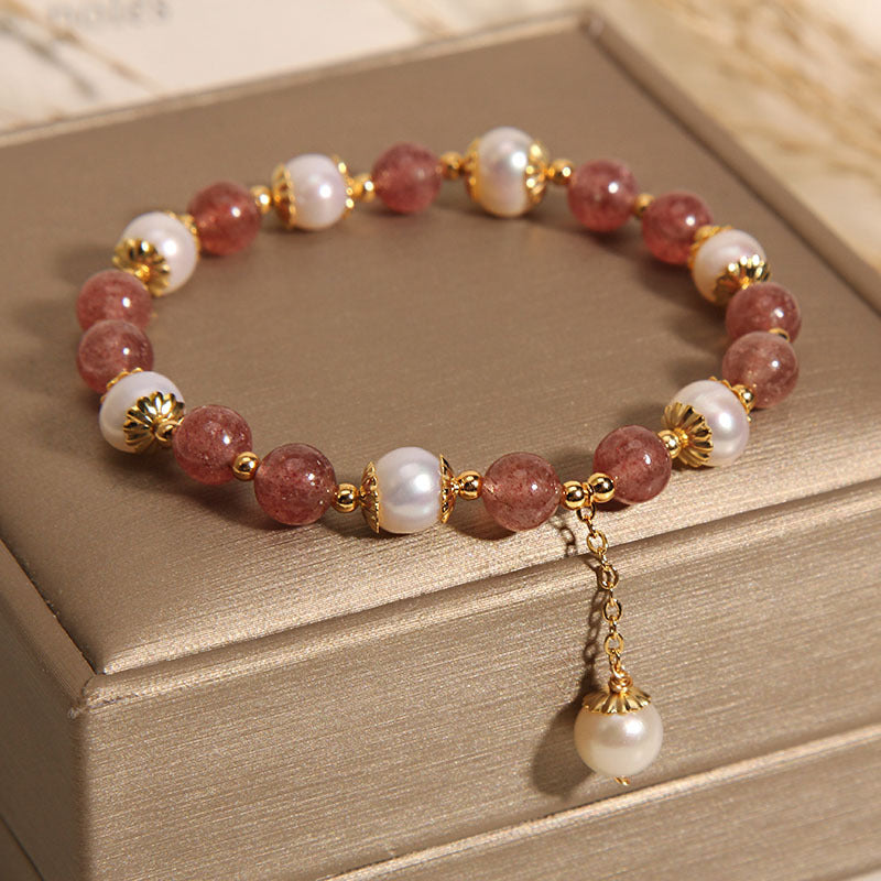 Aura Natural Strawberry Bracelet