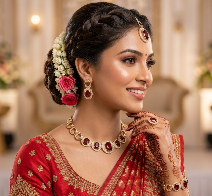 Aura Bridal Wedding Jewellery Zircon Set