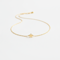 Aura Star Charm Bracelet minimalist gold on white background